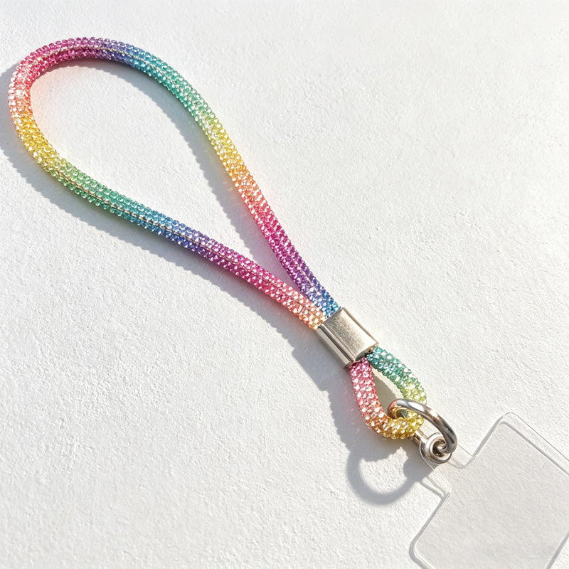 CouldNook Rhinestones Set Phone Strap with Figure-Eight Links