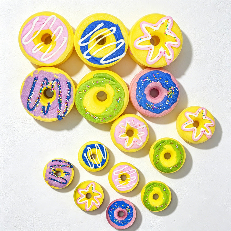 CouldNook Donut Bath Bomb - Assorted Color Fizzing Ring