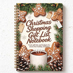 CouldNook Christmas Shopping Planner - Spiral Binding And Gift Budget Pages
