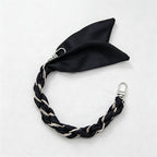 CouldNook Silver Monochrome Phone Wrist Strap - Scarf Link Loop