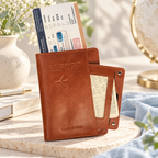 Passport Wallet - Embossed Cover and Interior Card Slots