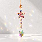 CouldNook Jeweled Suncatcher - Decorative Motifs and Faceted Glass Hanging Drops