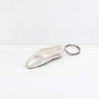 CouldNook Ballet Shoe Keychain - Miniature Satin Shape and Bow Detail
