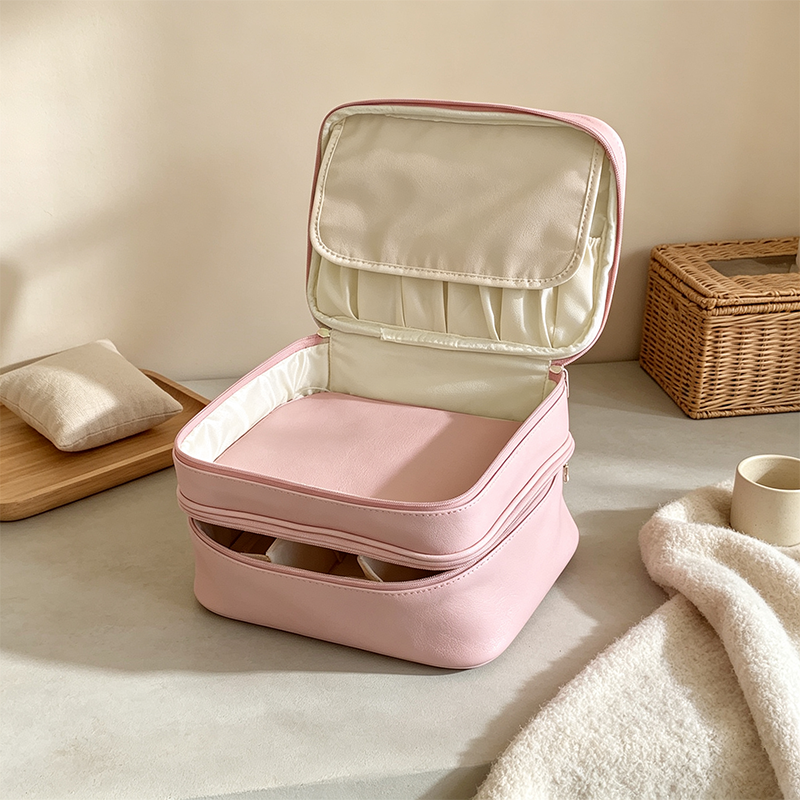 CouldNook Double-Layer Toiletry Bag - Dual-Zipper Carry Design Collection