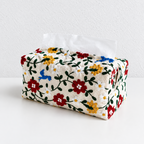 CouldNook Floral Fabric Tissue Holder - Quilted Box Cover
