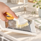 CouldNook Triangular Cleaning Brush - Folding Handle And Pointed Bristle Head
