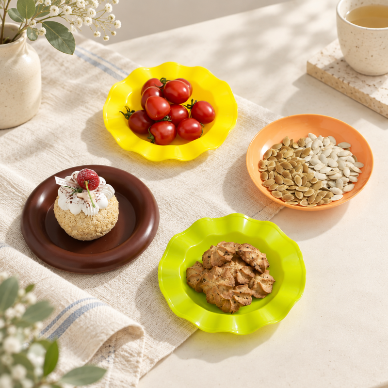CouldNook Hamburger Dish Set - Stackable Serving Layers