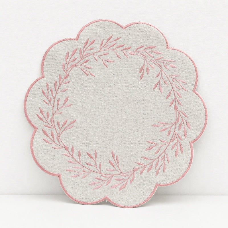CouldNook Chinese Floral Mat - Aesthetic Embroidered Table Accessory