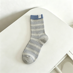 CouldNook Striped Rib Crew Socks - Everyday Shoe Accent
