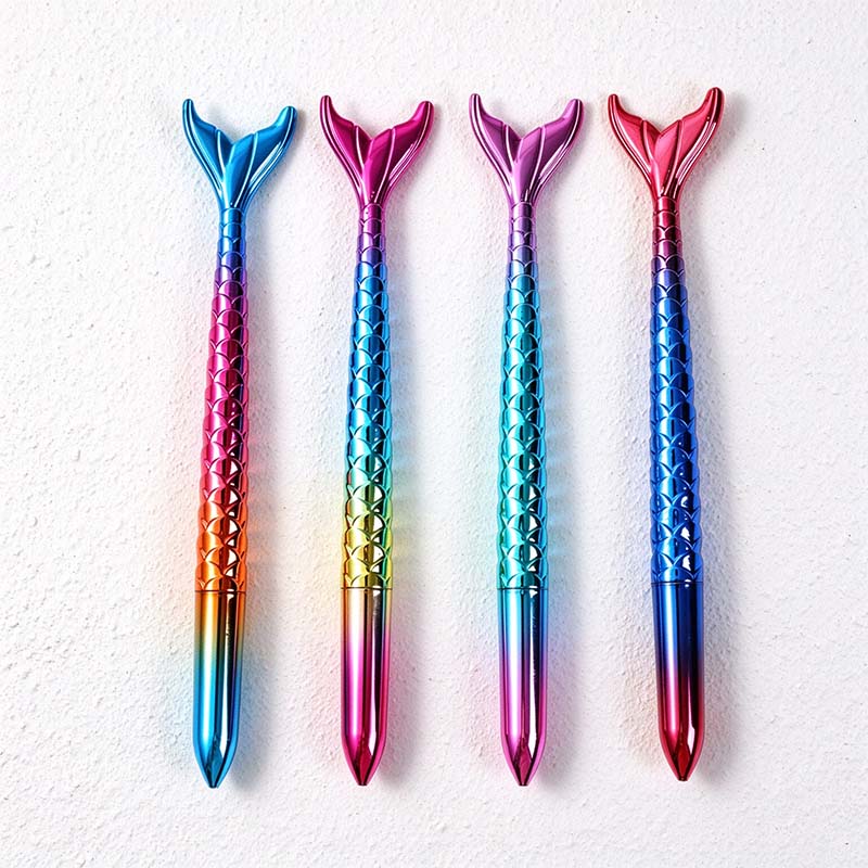CouldNook Mermaid Tail Pen - Scaled Barrel And Reflective Gradient Finish