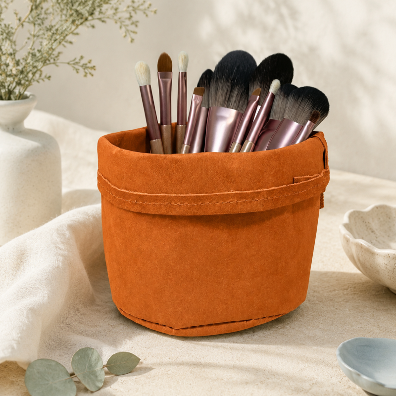 CouldNook Washable Kraft Paper Storage Bag - Open Top Organizer
