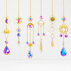 CouldNook Assorted Crystal Suncatcher - Varied Hanging Prism Designs
