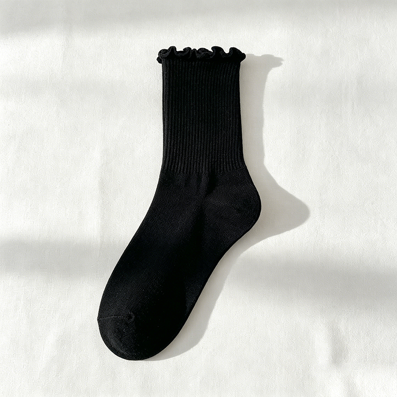 CouldNook Lace Edge Ankle Socks - Gentle Shoe Accent