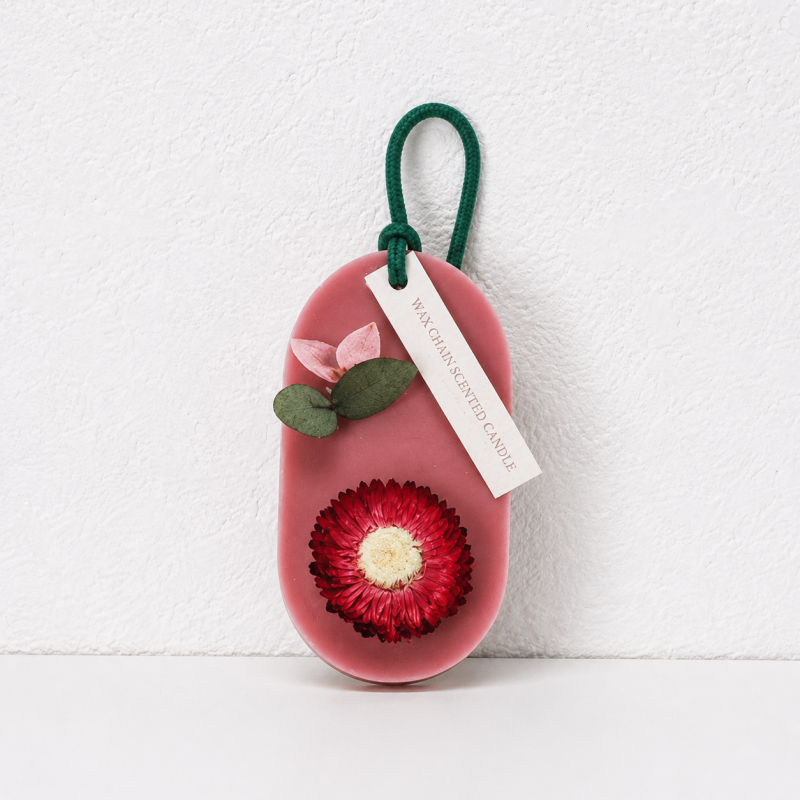 CouldNook Oval Floral Scented Wax Tablet - Hanging Ribbon