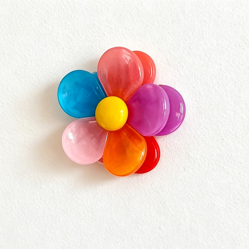 CouldNook Flower Bag Clip Set - Translucent Petals and Contrasting Round Center