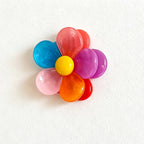 CouldNook Flower Bag Clip Set - Translucent Petals and Contrasting Round Center