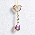 CouldNook Jeweled Motif Suncatcher - Colorful Outline And Faceted Hanging Drop