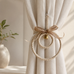 CouldNook Cotton Rope Hoop Wall Chime - Burlap Bow