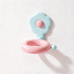 CouldNook Flower Hair Dryer Holder - Pivoting Ring and Rounded Backplate