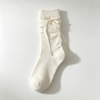 CouldNook Side Bow Slouch Socks - Soft Leg Accent