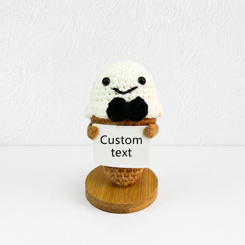 CouldNook Assorted Message Card Figure - Wooden Display Base