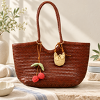 CouldNook Crochet Bag Charm - Cherry Pair or Miniature Bag Shape