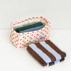 CouldNook Polka Dot Quilted Fabric Storage Basket - Open Top