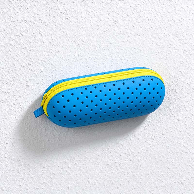 CouldNook Perforated Swim Goggle Case - Colorful Shell And Contrasting Zipper