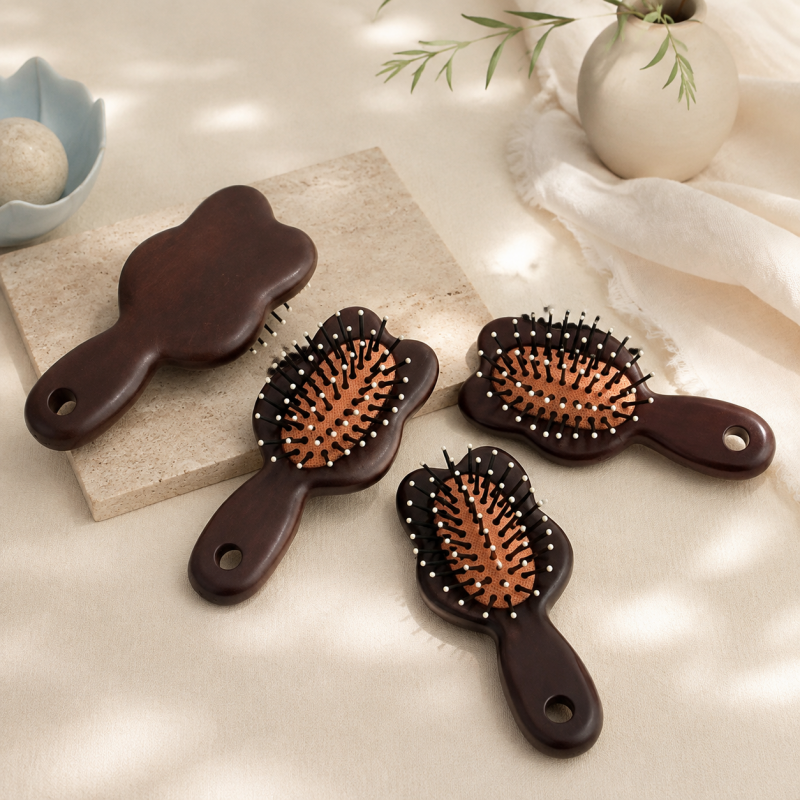 CouldNook Plastic Paddle Hairbrush - Wavy Cushioned Brush Head
