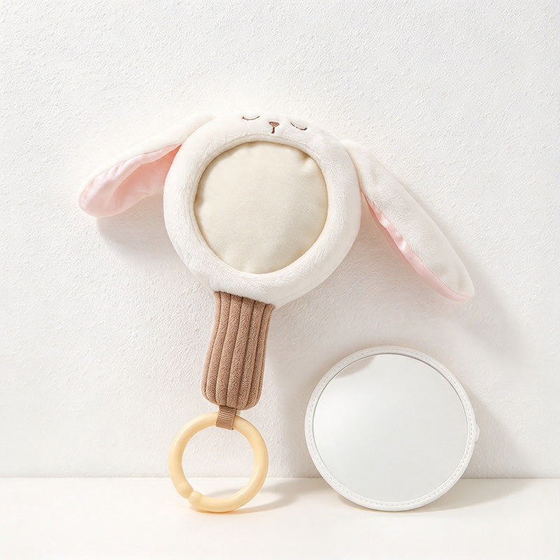 CouldNook Animal Handheld Mirror - Fabric Frame and Removable Bottom Ring