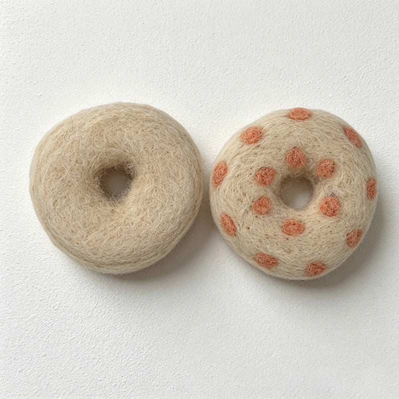 CloudNook Wool Felt Dessert Ornament‑Handmade Food Decoration