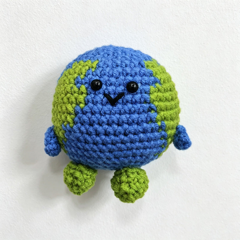 CouldNook Yarn Earth Doll Ornament - Globe Character Options