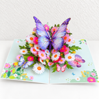 CouldNook Nature Pop-Up Greeting Card - Detailed Paper Scenes and Illustrated Covers