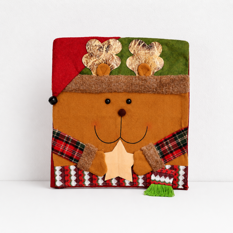 CouldNook Christmas Chair Back Cover - Character Faces and Seasonal Patterns