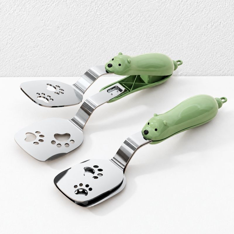 CouldNook Bear Kitchen Tongs - Slotted Turner and Gripping Design