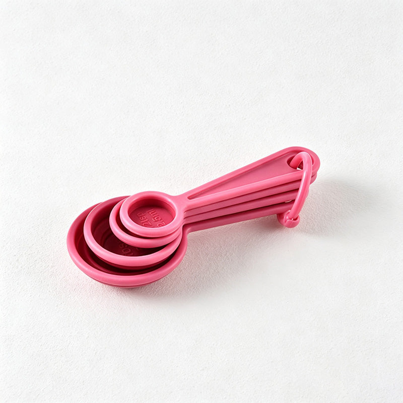 CouldNook Collapsible Silicone Measuring Spoon Set - Nested Multi-Size Design