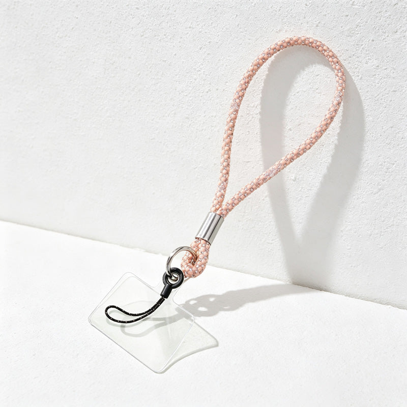 CouldNook Rhinestones Set Wrist Phone Strap with Figure-Eight Links