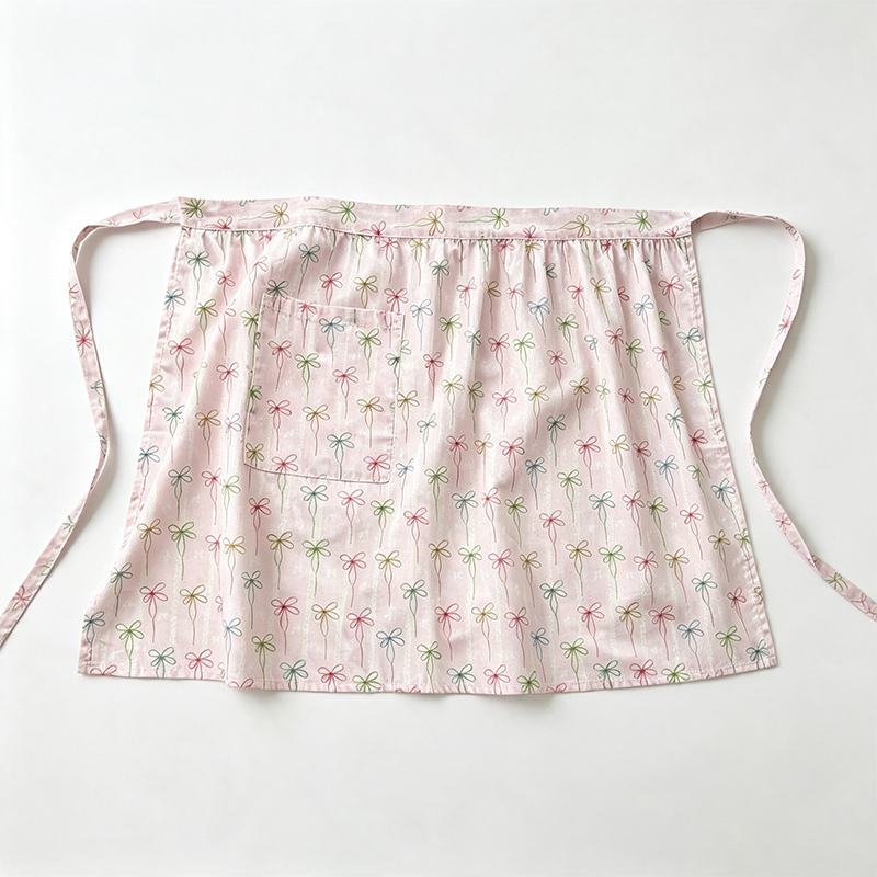 CouldNook Pastel Floral Waist Apron - Easy Home Organizer