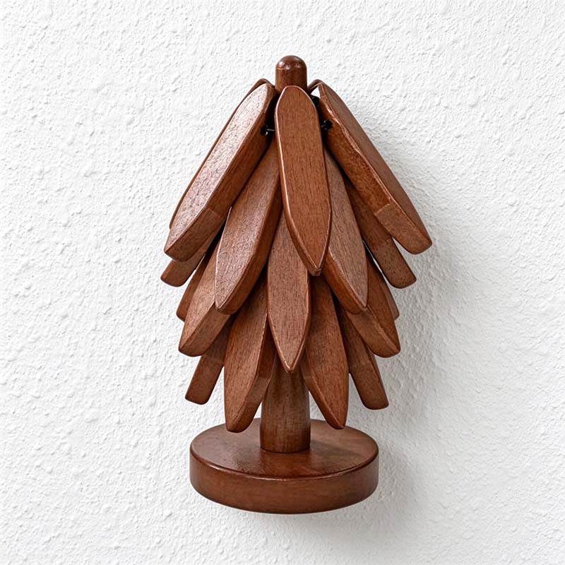 CouldNook Tree Trivet Set - Folding Mats and Stand