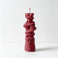 CouldNook Serpent‑Sculpted Scented Pillar Candle‑Vintage Halloween Decor