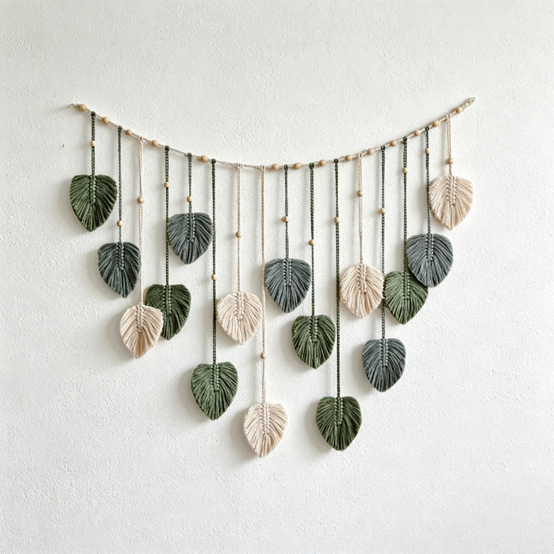 CoodNook Wall Hanging-Handwoven Boho Macrame Photo Display Decor
