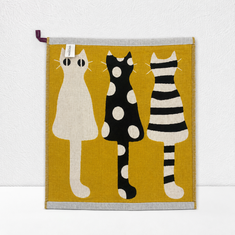 CouldNook Printed Gauze Hand Towel - Layered Character Designs