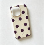 CouldNook iPhone 17 Series Matte Polka Dot Phone Case - Playful Dot Pattern Cover