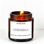 CouldNook Amber Jar Scented Candle - Metal Lid Design