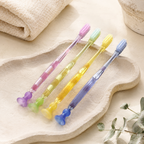 CouldNook Suction Cup Toothbrush - Small Head and Clear Handle