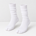 CouldNook Slouch Split-Toe Socks - Plain Long Legs