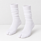 CouldNook Slouch Split-Toe Socks - Plain Long Legs