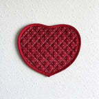 CouldNook Heart Quilted Table Mat - Polka Dots