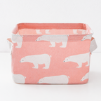 CouldNook Printed Fabric Storage Bin - Side Handle Basket