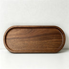 Acacia Wood Oval Serving Plates - 3 Sizes for Food, Tea & Tabletop Use